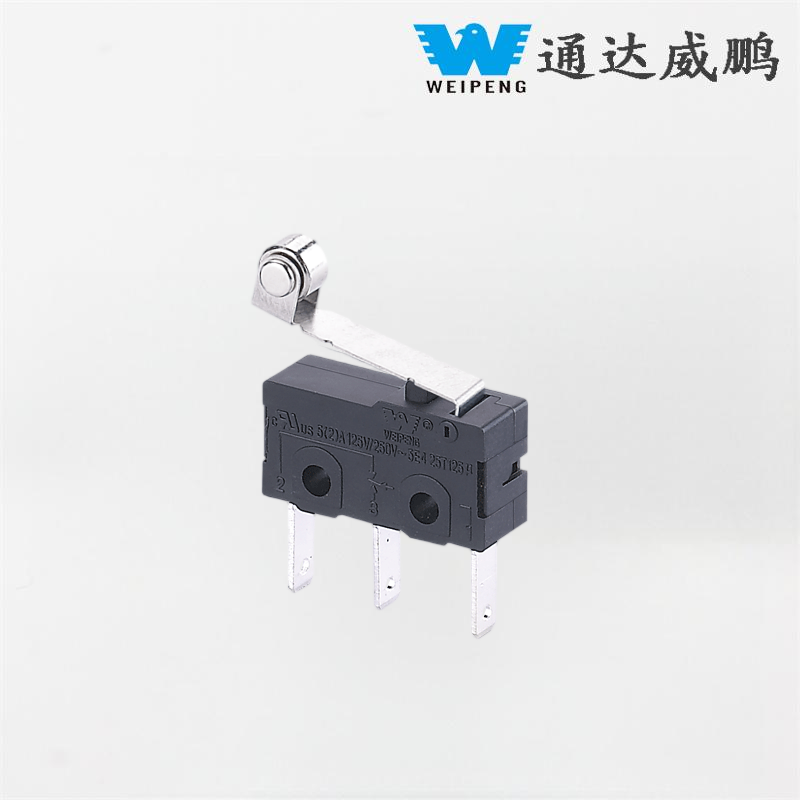 5A 125V/250V устойчив на висока температура 3-пинов микропревключвател с ролка за индустриално оборудване
