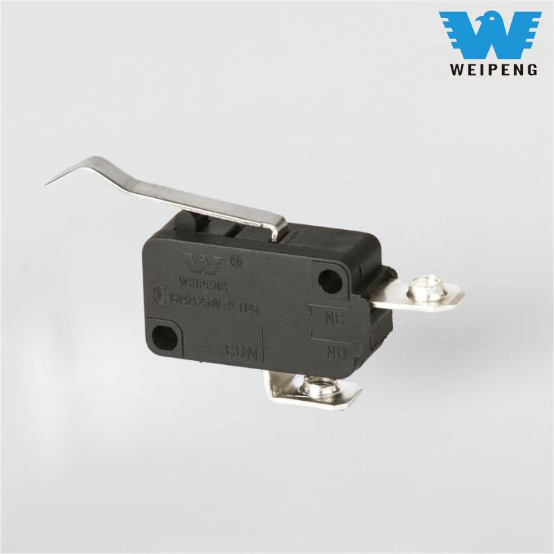 Силнотоков двутерминален микропревключвател за домакински уреди