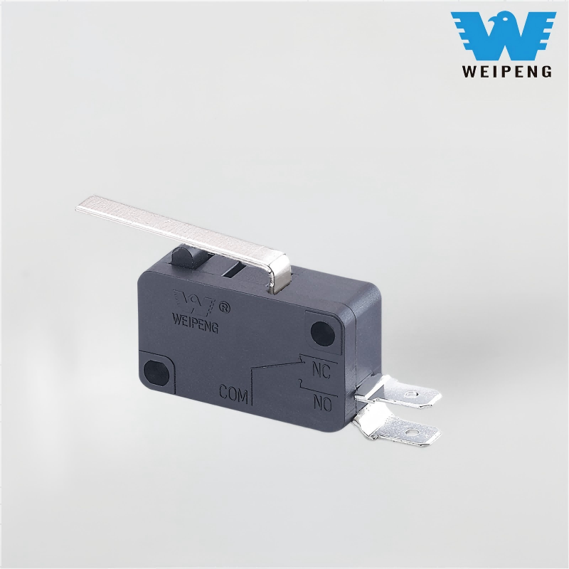 HK-14 страничен двукрак микропревключвател с прав лост