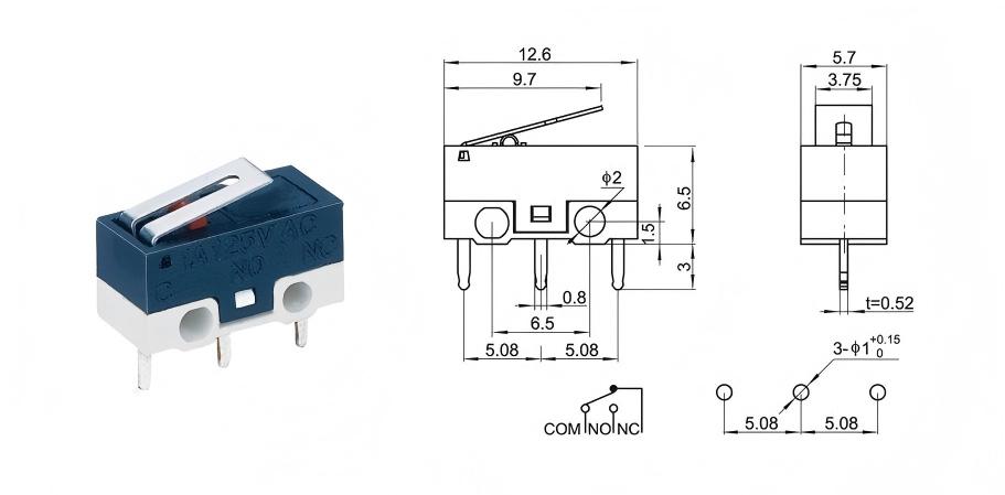 Интелигентен превключвател за мишка за заключване на врати
