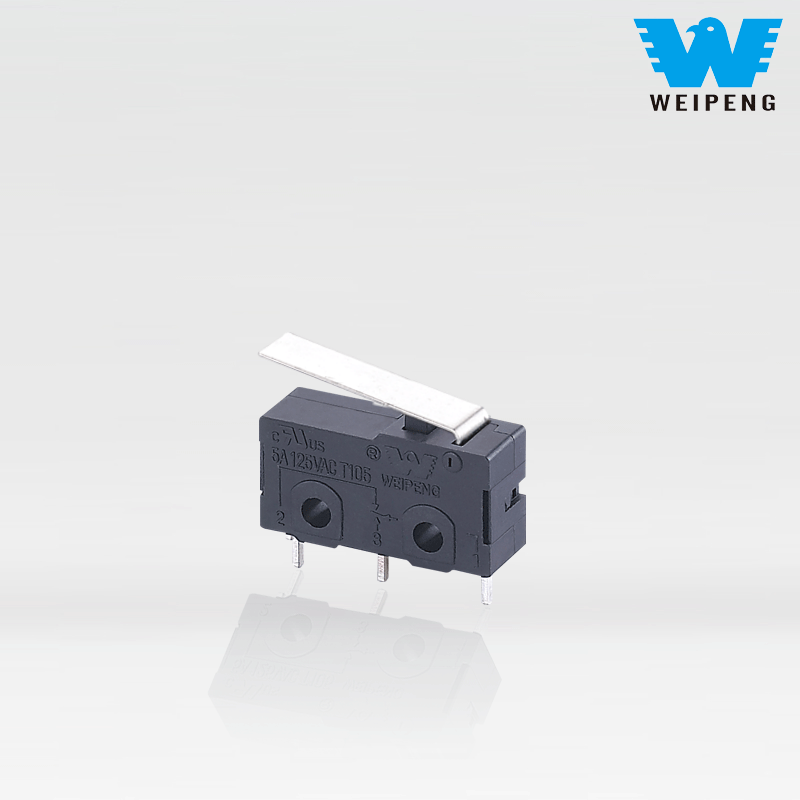 Weipeng 3-пинов 5A 25t125 микропревключвател с права дръжка за еспресо машина